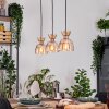 Sumar hanging light, pendant light brown, 3-light sources