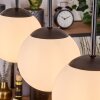 Gastor hanging light, globe light, pendant light white, 4-light sources