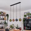 Gastor hanging light, globe light, pendant light blue, green, coppery, 4-light sources
