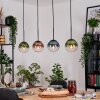 Gastor hanging light, globe light, pendant light blue, green, clear, coppery, 4-light sources