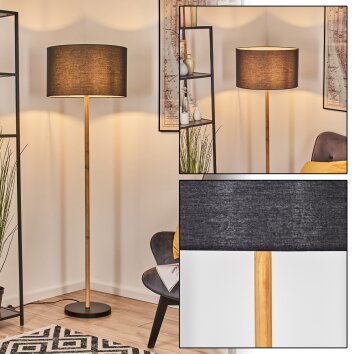 Flemming floor lamp Ecru, black, 1-light source