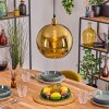 Koyoto hanging light, globe light, pendant light gold, 1-light source