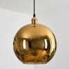 Koyoto hanging light, globe light, pendant light gold, 1-light source