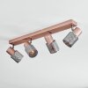 Nelar ceiling light, ceiling spotlight bronze, chrome, 4-light sources