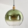 Koyoto hanging light, globe light, pendant light gold, 1-light source