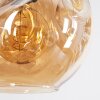 Ripoll hanging light, globe light, pendant light Amber, clear, Smoke-coloured, 6-light sources
