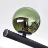 Chehalis ceiling light, globe light blue, green, coppery, 10-light sources