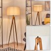 Flemming floor lamp Ecru, black, 1-light source