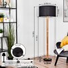 Flemming floor lamp Ecru, black, 1-light source