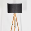 Flemming floor lamp Dark wood, black, 1-light source