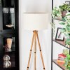 Flemming floor lamp Dark wood, black, 1-light source