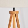 Flemming floor lamp Dark wood, black, 1-light source