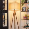 Flemming floor lamp Dark wood, black, 1-light source
