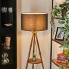 Flemming floor lamp brown, Ecru, black, 1-light source