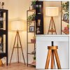 Flemming floor lamp brown, Ecru, black, 1-light source