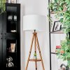 Flemming floor lamp brown, Ecru, black, 1-light source