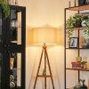 Flemming floor lamp brown, Ecru, black, 1-light source