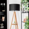 Flemming floor lamp Dark wood, black, 1-light source