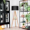 Flemming floor lamp Dark wood, black, 1-light source