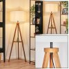 Flemming floor lamp Dark wood, black, 1-light source