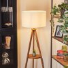 Flemming floor lamp Dark wood, black, 1-light source