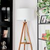 Flemming floor lamp Dark wood, black, 1-light source