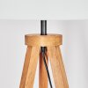 Flemming floor lamp Dark wood, black, 1-light source