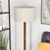 Flemming floor lamp brown, Ecru, black, 1-light source