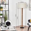 Flemming floor lamp brown, Ecru, black, 1-light source