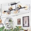 Ripoll ceiling light, globe light Amber, clear, Smoke-coloured, 10-light sources