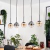 Gastor hanging light, globe light, pendant light Amber, clear, Smoke-coloured, 5-light sources