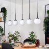 Gastor hanging light, globe light, pendant light white, 5-light sources