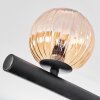 Chehalis ceiling light, globe light Amber, clear, Smoke-coloured, 10-light sources