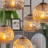 Ripoll ceiling light, globe light Amber, Smoke-coloured, 5-light sources