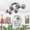 Ripoll ceiling light, globe light Smoke-coloured, 10-light sources