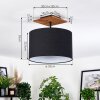 Bassagoda ceiling light Ecru, black, 1-light source
