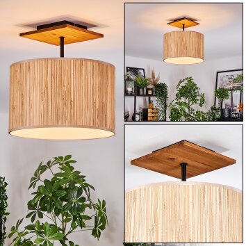 Bongal ceiling light Ecru, black, 1-light source