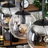 Gastor hanging light, globe light, pendant light Amber, clear, Smoke-coloured, 5-light sources