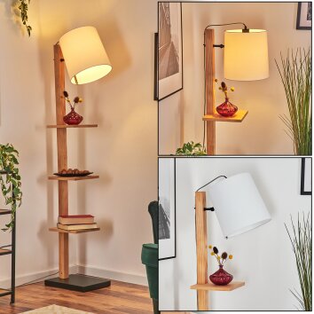 Venor floor lamp brown, Ecru, black, 1-light source