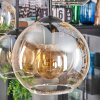 Koyoto hanging light, globe light, pendant light Amber, clear, 6-light sources