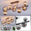 Chehalis ceiling light, globe light Smoke-coloured, 8-light sources