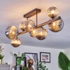 Chehalis ceiling light, globe light Smoke-coloured, 8-light sources