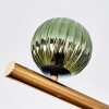 Chehalis ceiling light, globe light gold, black, 10-light sources