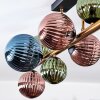 Chehalis ceiling light, globe light gold, black, 10-light sources