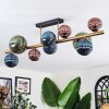Chehalis ceiling light, globe light gold, black, 10-light sources
