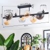 Chehalis ceiling light, globe light Amber, clear, Smoke-coloured, 8-light sources
