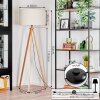 Flemming floor lamp Ecru, black, 1-light source