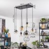 Koyoto hanging light, globe light, pendant light Amber, clear, Smoke-coloured, 6-light sources