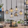 Koyoto hanging light, globe light, pendant light Amber, clear, Smoke-coloured, 6-light sources