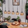 Koyoto hanging light, globe light, pendant light Ecru, black, 5-light sources